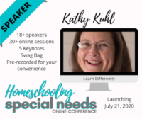 Kathy Kuhl speaking at Homeschool Special Needs Conference