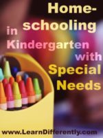 Homeschool in Kindergarten with Special Needs