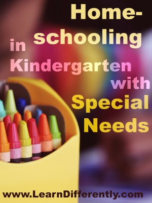 Homeschool in Kindergarten with Special Needs