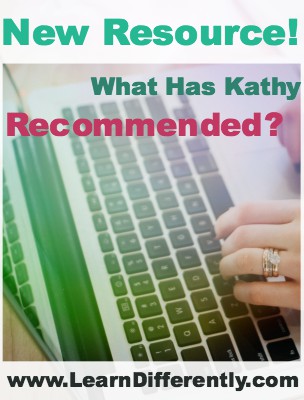 New Resource: What Has Kathy Recommended?