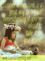 summer homeschool