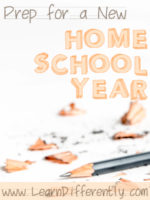 Prep for a New Homeschool Year