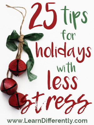25 Tips for Holidays with Less Stress