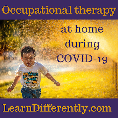 Occupational therapy at home during COVID-19