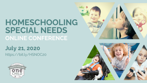 Homeschooling Special Needs Online Conference starting July 21