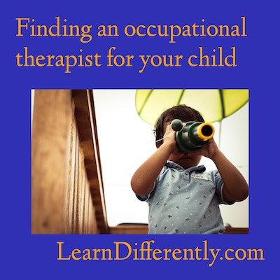 Finding an occupational therapist for your child at home