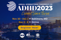 ADHD2023 Conference December 5-6 online.